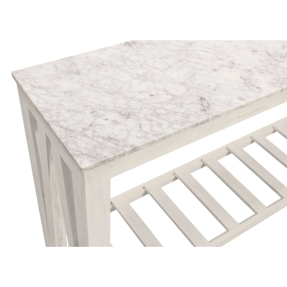 Bellamy Marble Console Table in Sur Tone. Picture 4