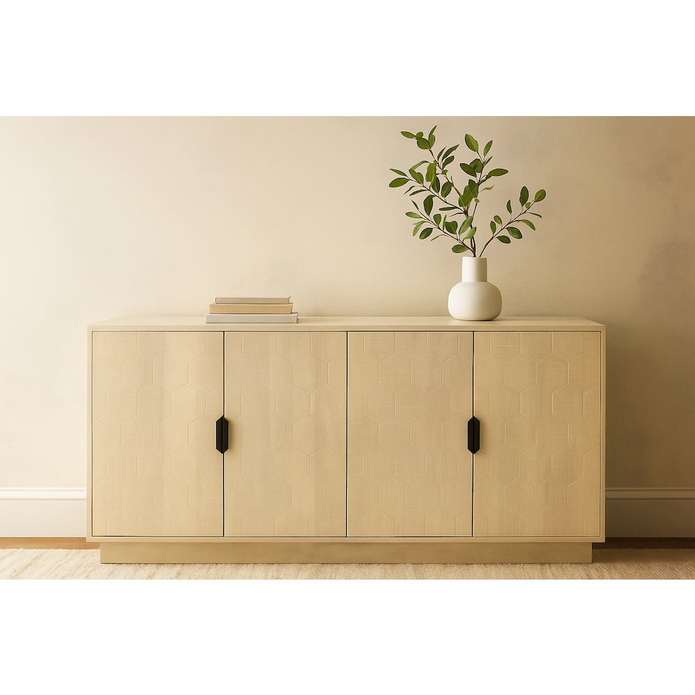 Ren 4-Door Sideboard in Aged Natural. Picture 2