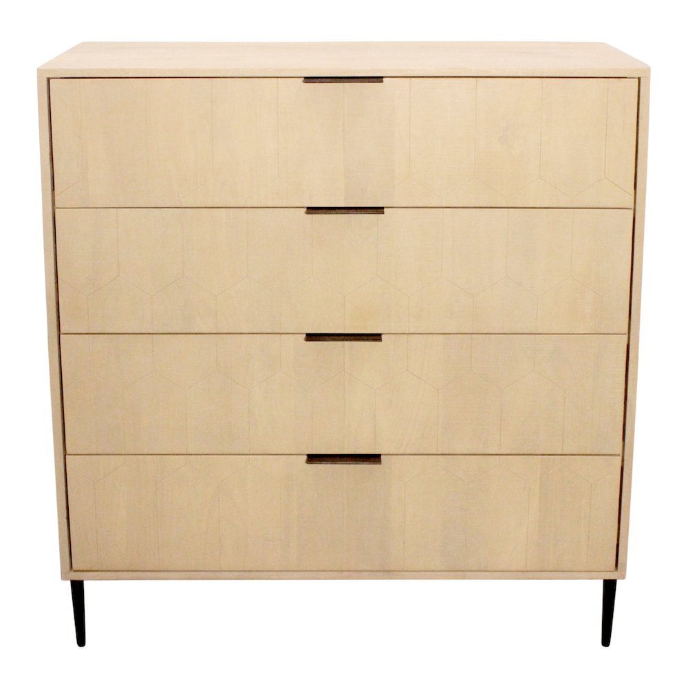 Ren 4-Drawer Chest in Aged Natural. Picture 3