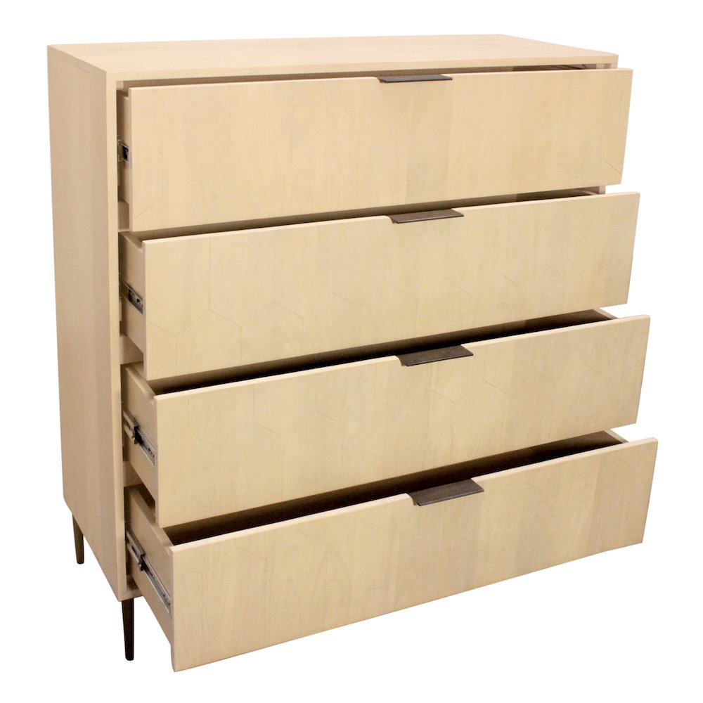 Ren 4-Drawer Chest in Aged Natural. Picture 5