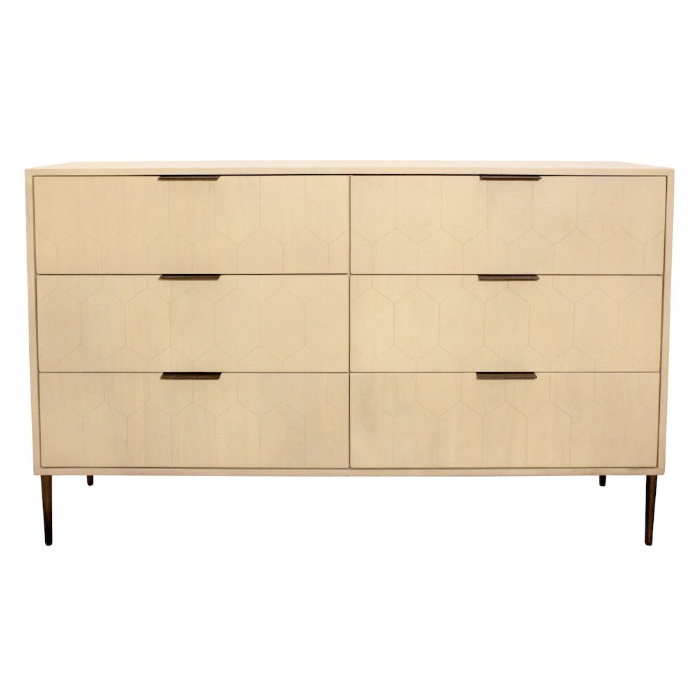 Ren 6-Drawer Dresser in Aged Natural. Picture 1