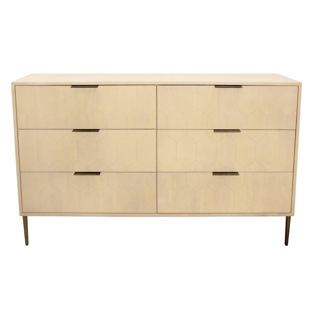 Ren 6-Drawer Dresser in Aged Natural. Picture 3