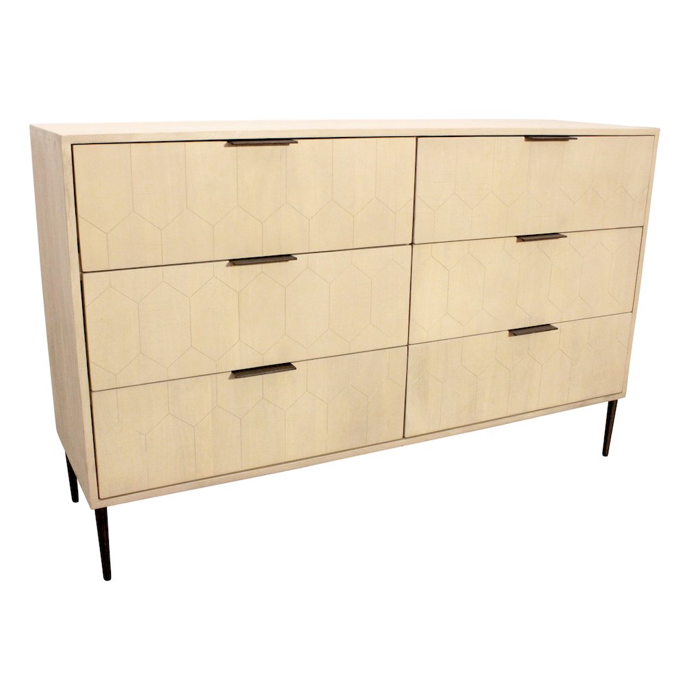 Ren 6-Drawer Dresser in Aged Natural. Picture 5