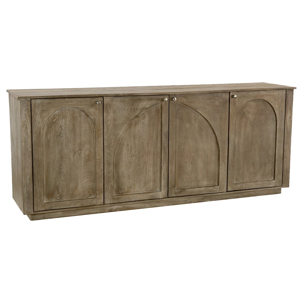 Archie Solid Wood Sideboard in North Creek Brown. Picture 4