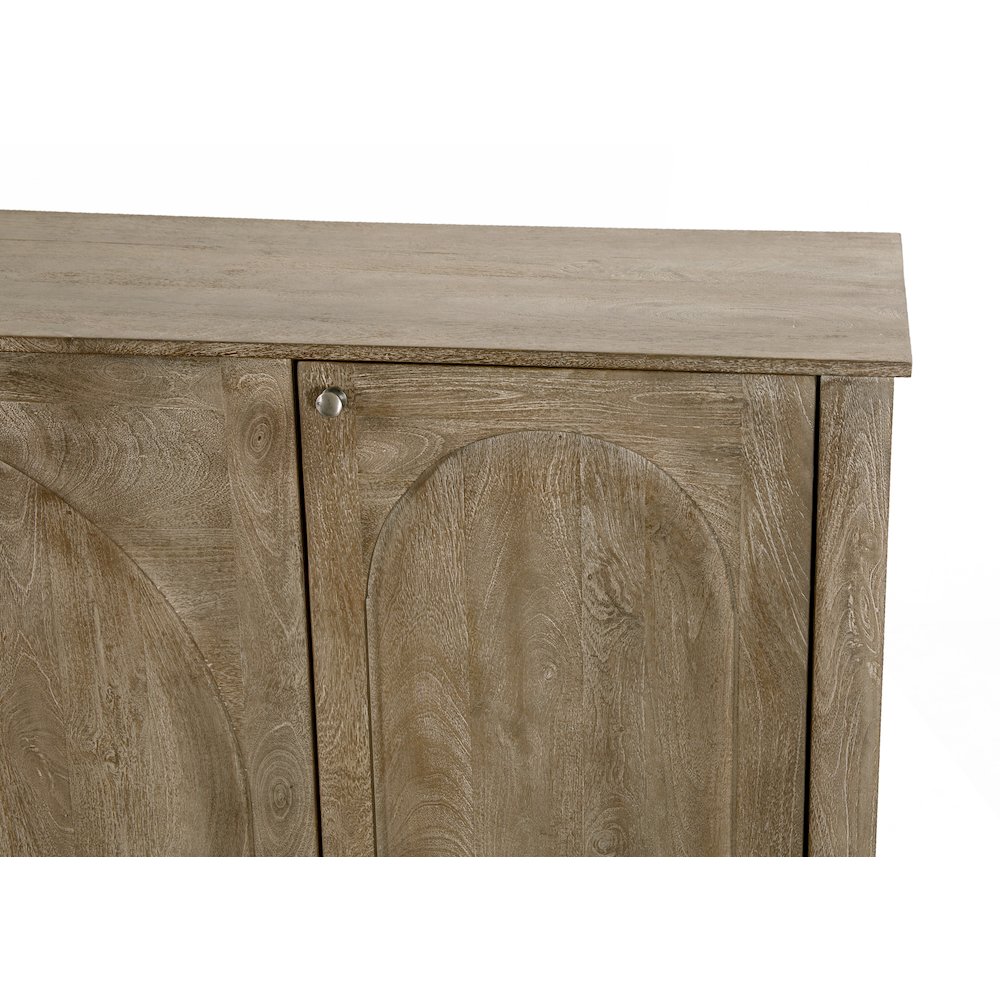 Archie Solid Wood Sideboard in North Creek Brown. Picture 6