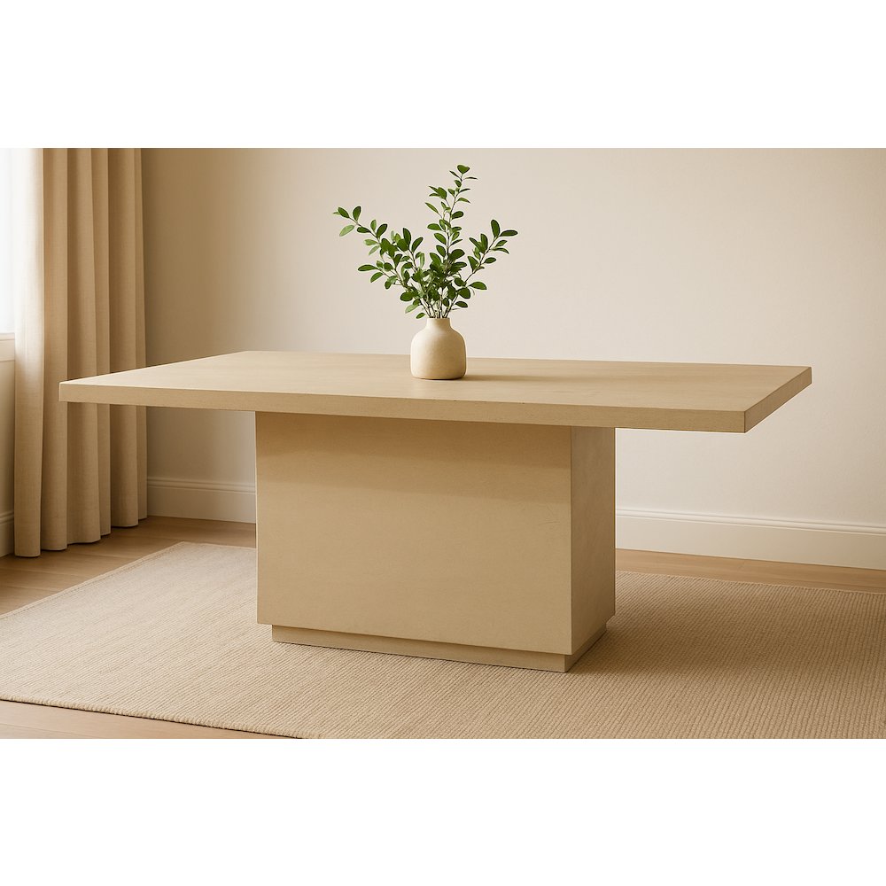 Flagstaff 96" Dining Table in Stone Natural. Picture 2