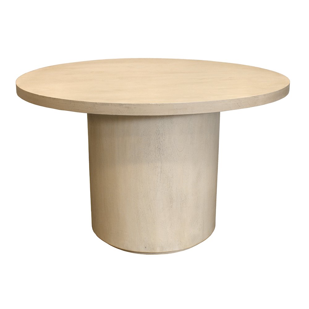 Flagstaff 48" Round Dining Table in Stone Natural. Picture 1