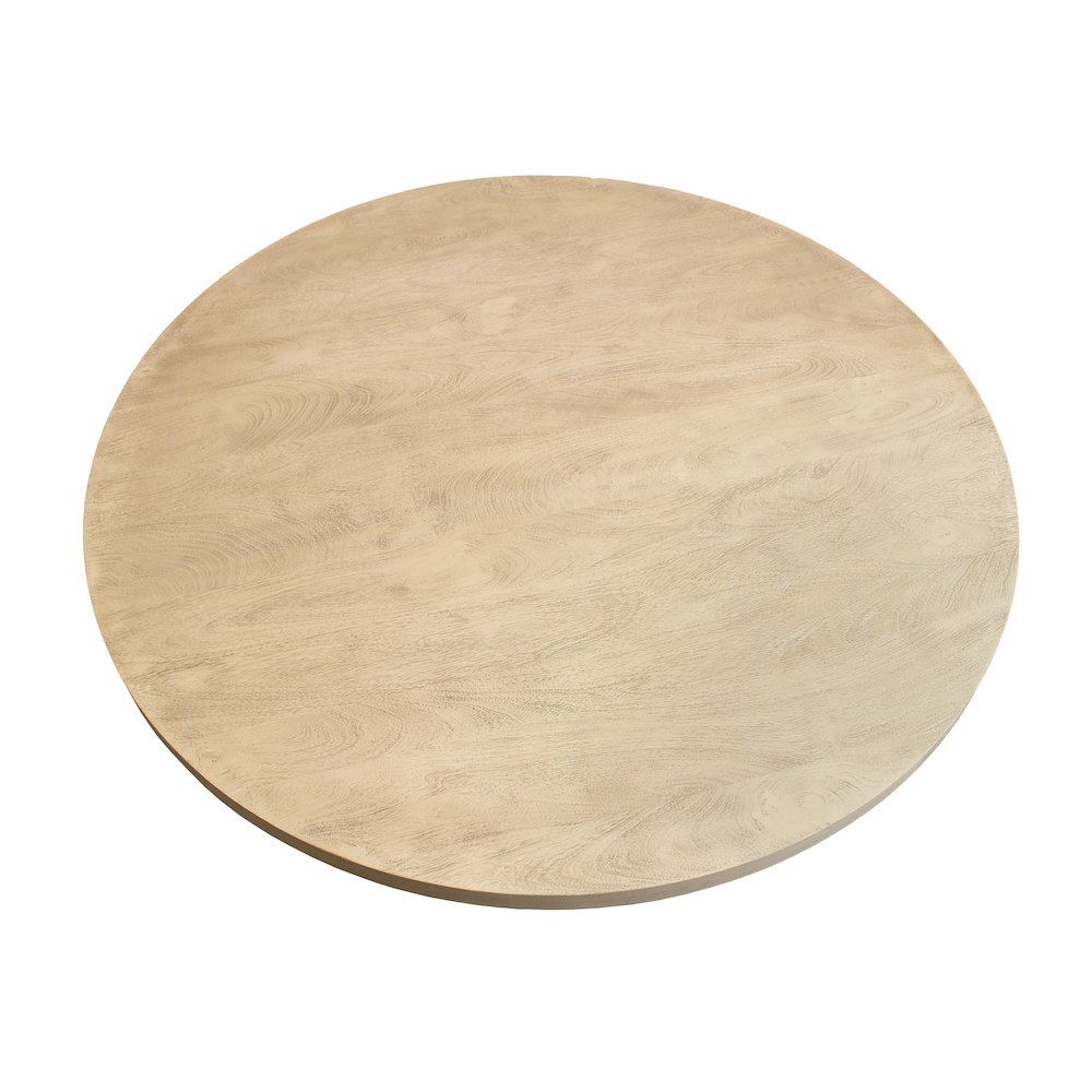 Flagstaff 48" Round Dining Table in Stone Natural. Picture 4