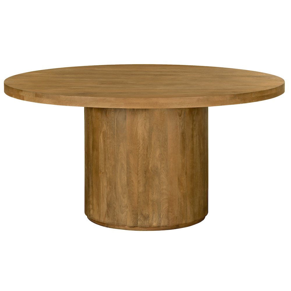 Flagstaff 60" Round Dining Table in Spice Tan. Picture 1