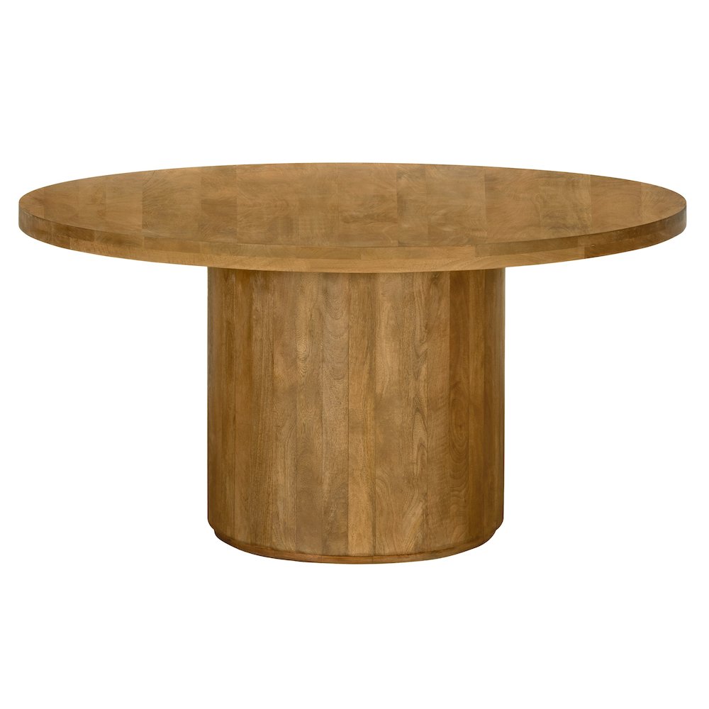 Flagstaff 60" Round Dining Table in Spice Tan. Picture 3