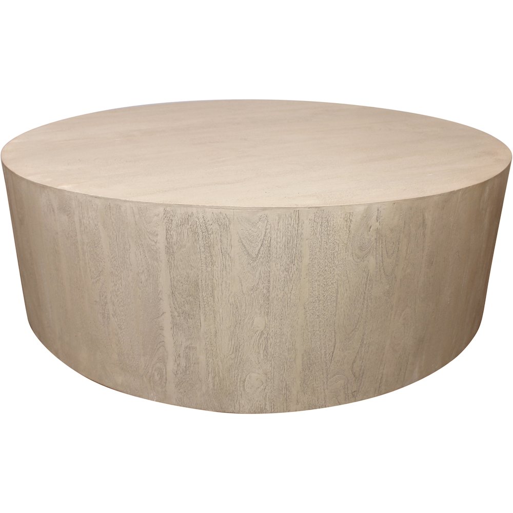 Flagstaff 48" Round Cocktail Table in Stone Natural. Picture 4