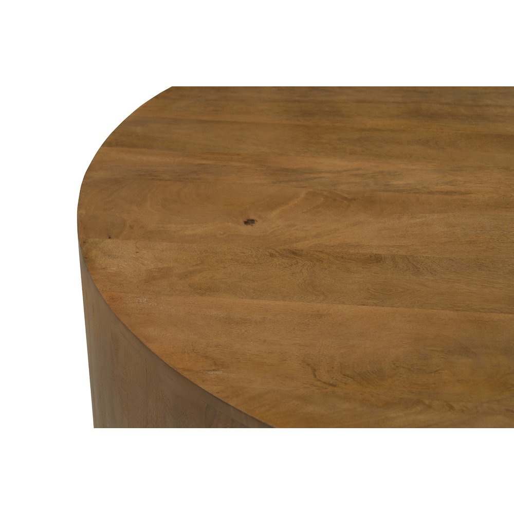 Flagstaff 36" Round Cocktail Table in Spice Tan. Picture 3