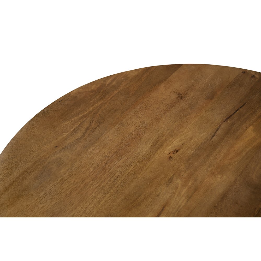 Flagstaff Round Cocktail Table in Spice Tan with 2-Drawers. Picture 5