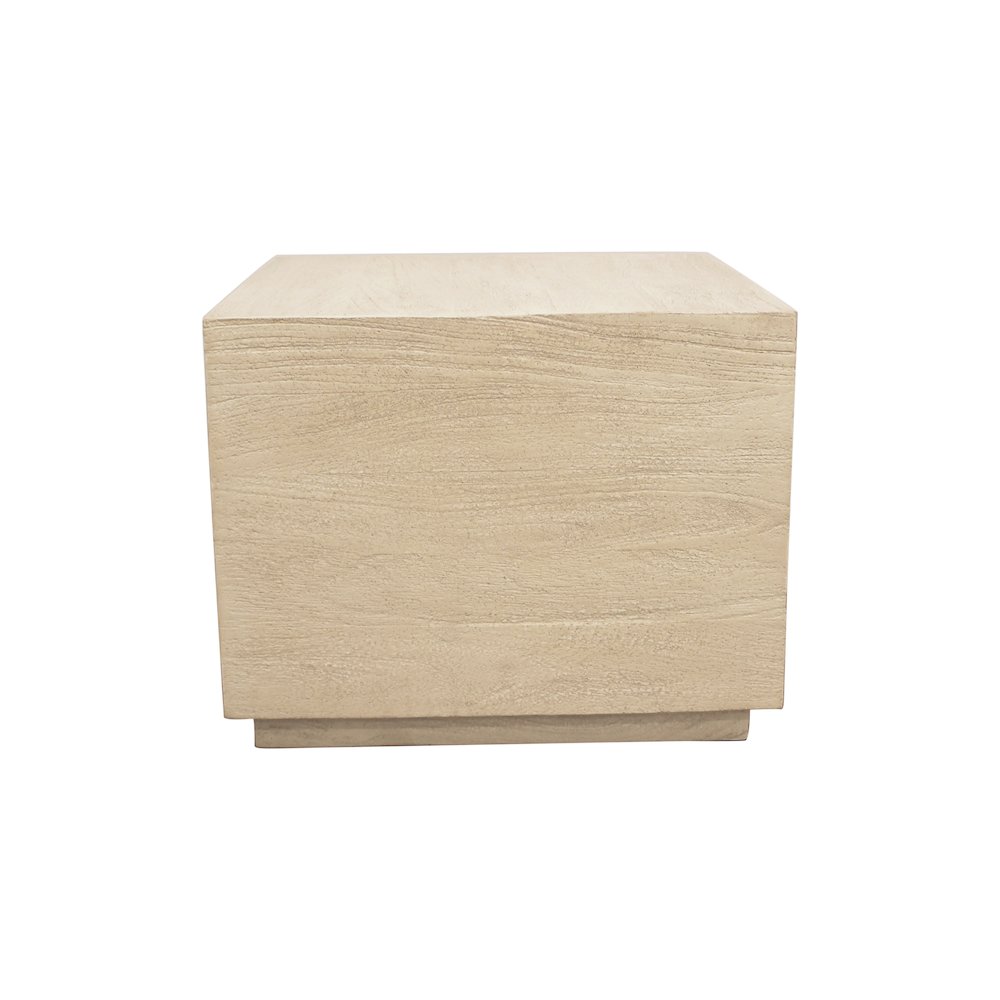 Flagstaff Square Side Table in Stone Natural. Picture 1