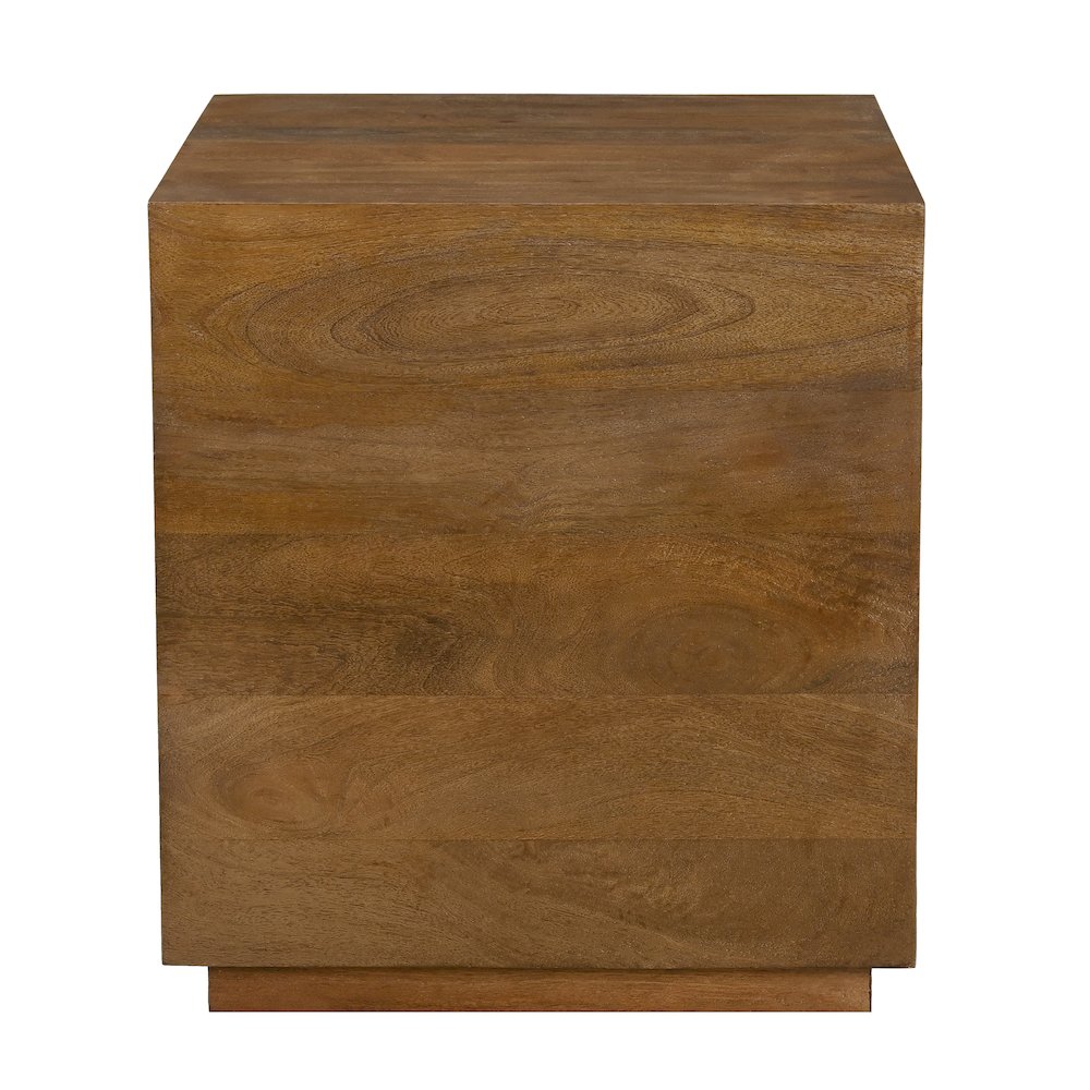 Flagstaff Square Side Table in Spice Tan. Picture 1