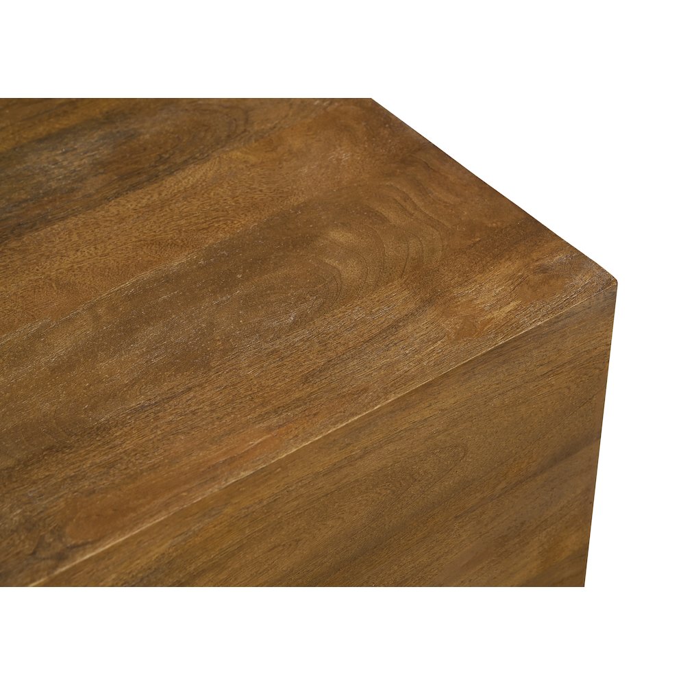 Flagstaff Square Side Table in Spice Tan. Picture 3