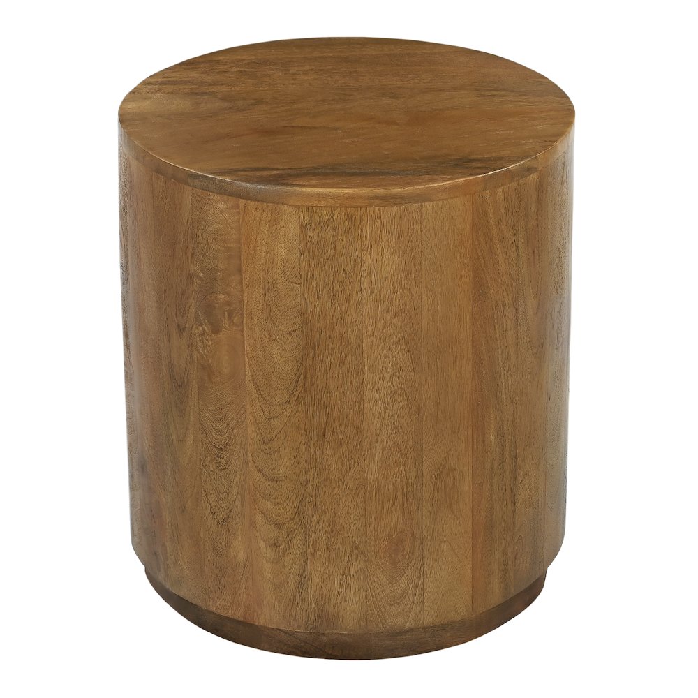 Flagstaff Round Side Table in Spice Tan. Picture 2