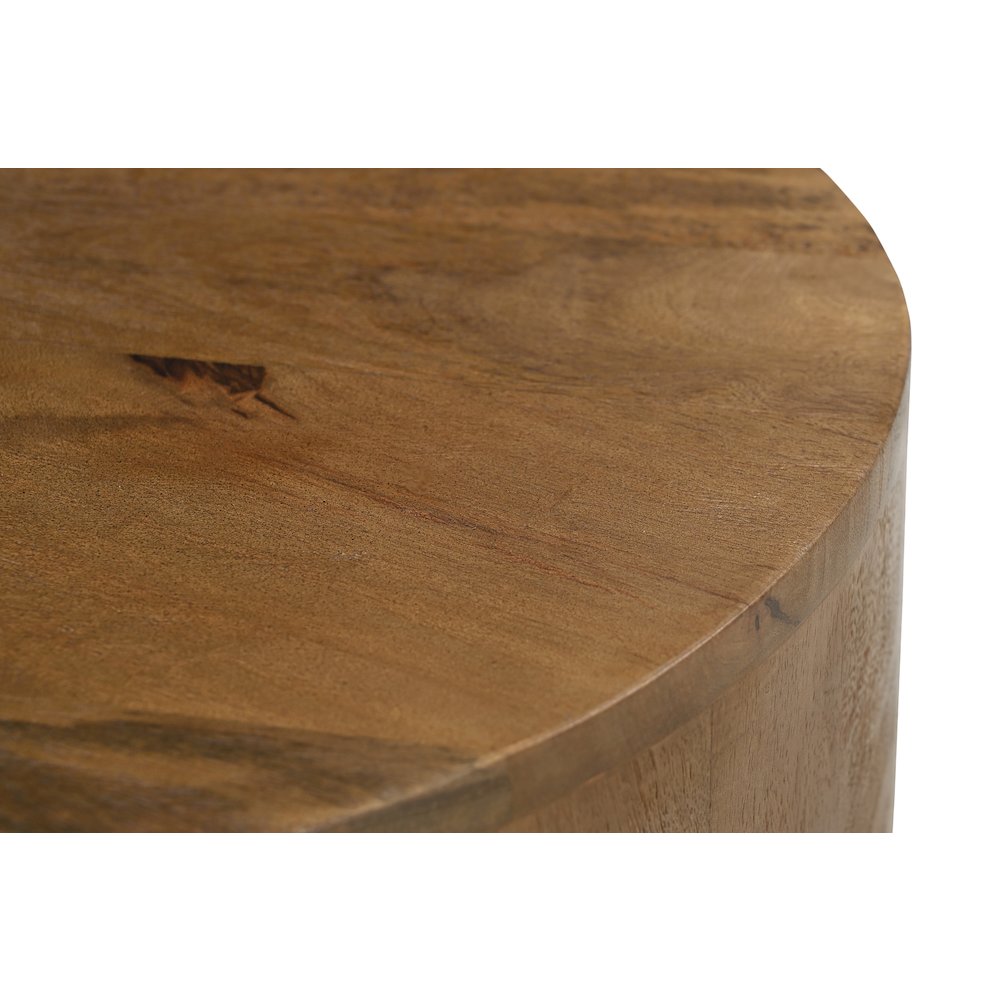 Flagstaff Round Side Table in Spice Tan. Picture 3