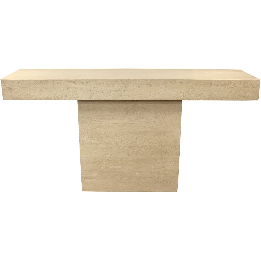 Flagstaff Console Table in Stone Natural. Picture 3
