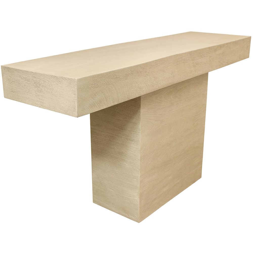 Flagstaff Console Table in Stone Natural. Picture 2