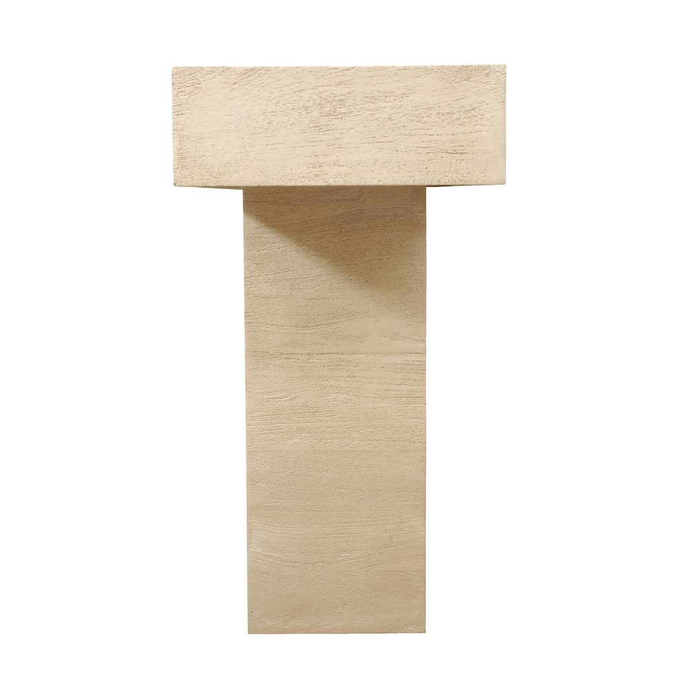 Flagstaff Console Table in Stone Natural. Picture 6