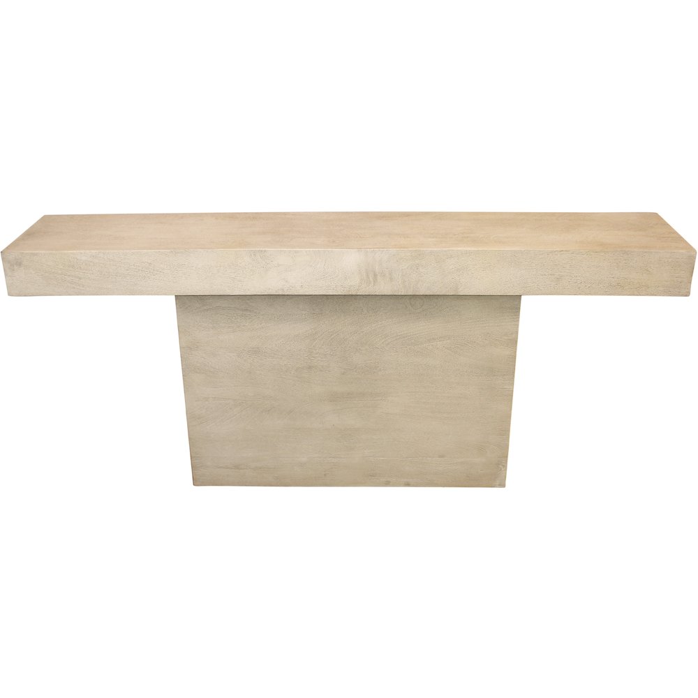 Flagstaff Console Table in Stone Natural. Picture 3