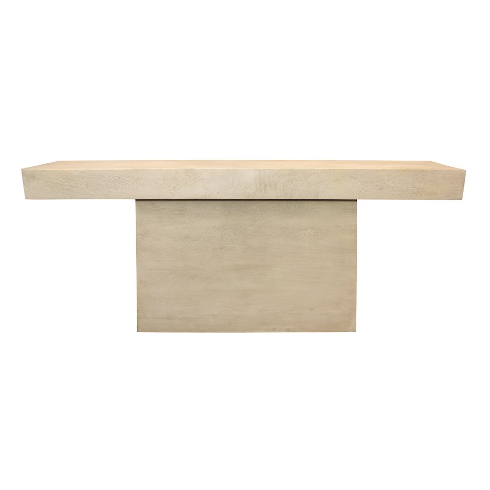 Flagstaff Console Table in Stone Natural. Picture 2