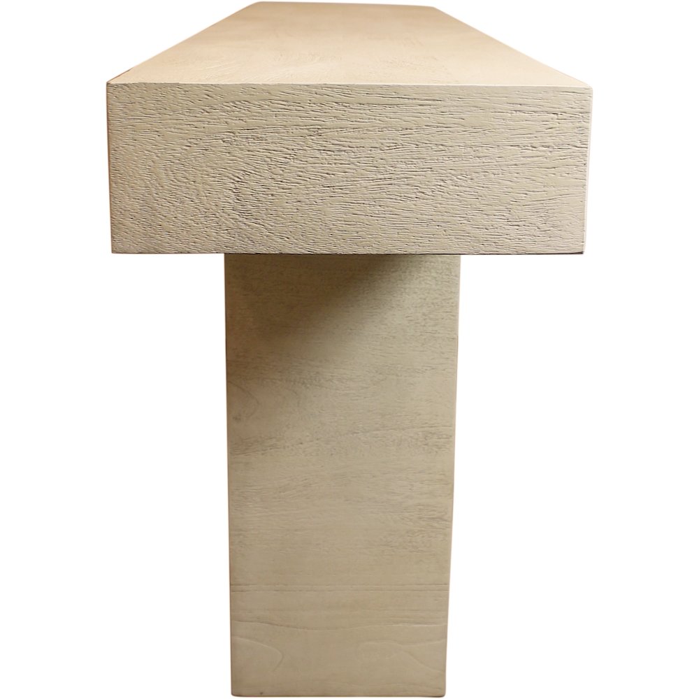 Flagstaff Console Table in Stone Natural. Picture 5
