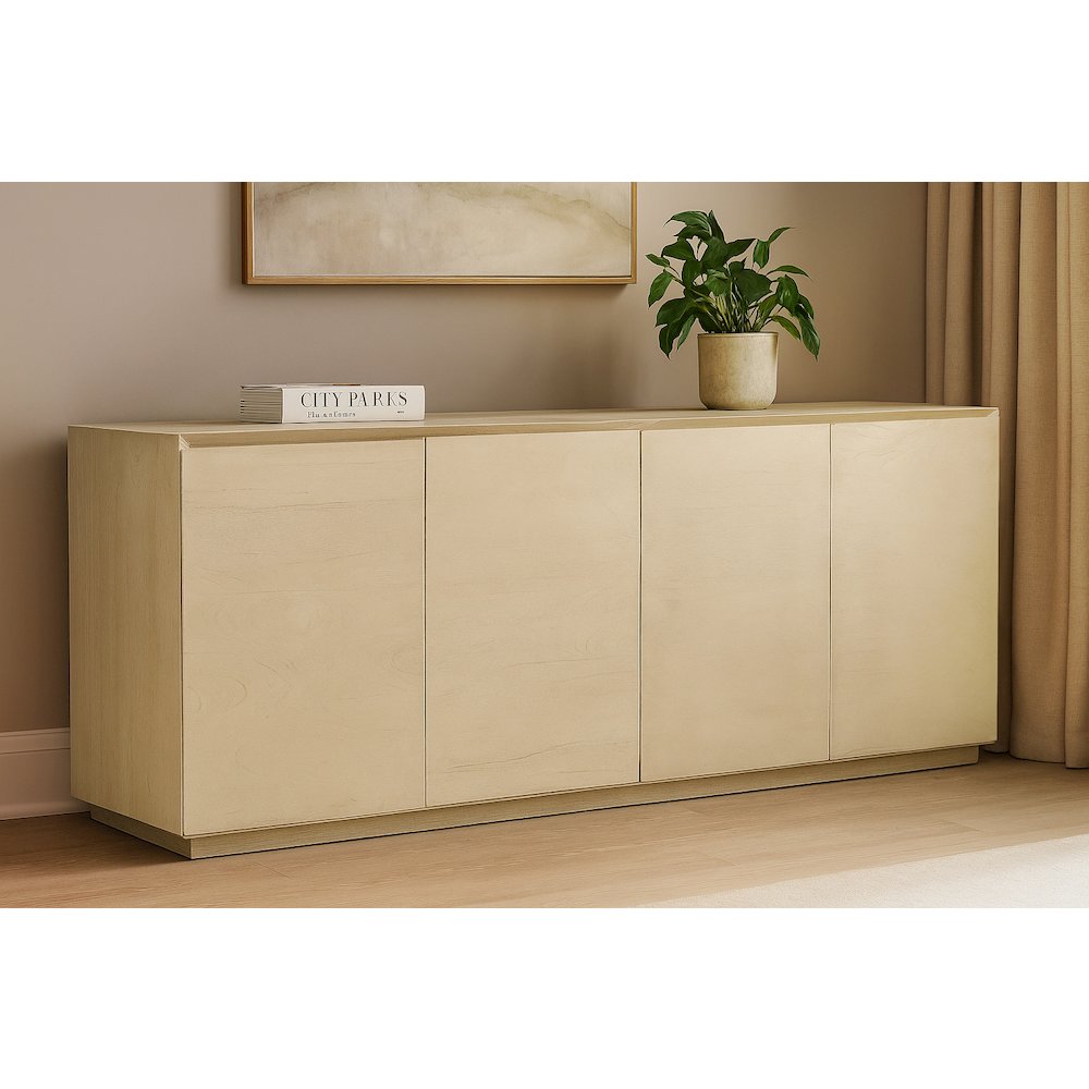 Flagstaff 4-Door Sideboard in Stone Natural. Picture 2