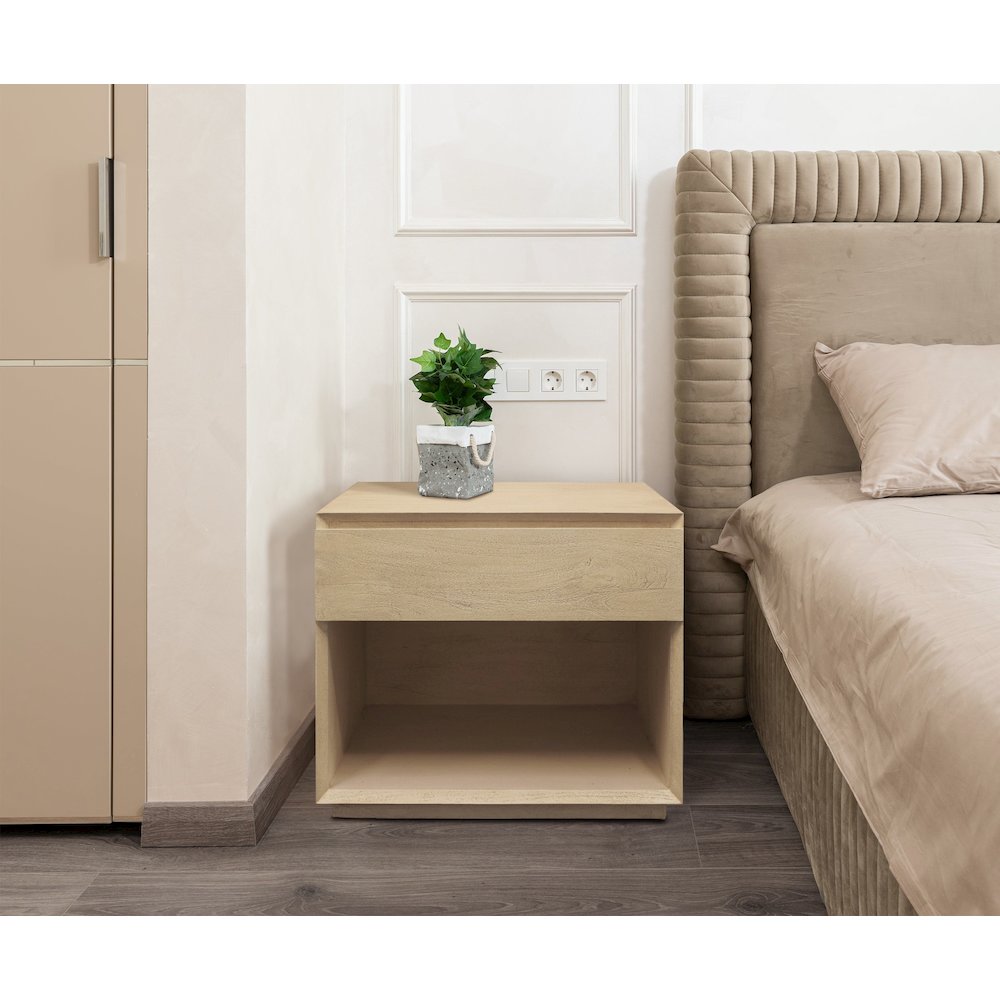 Flagstaff 1-Drawer Nightstand  in Stone Natural. Picture 8