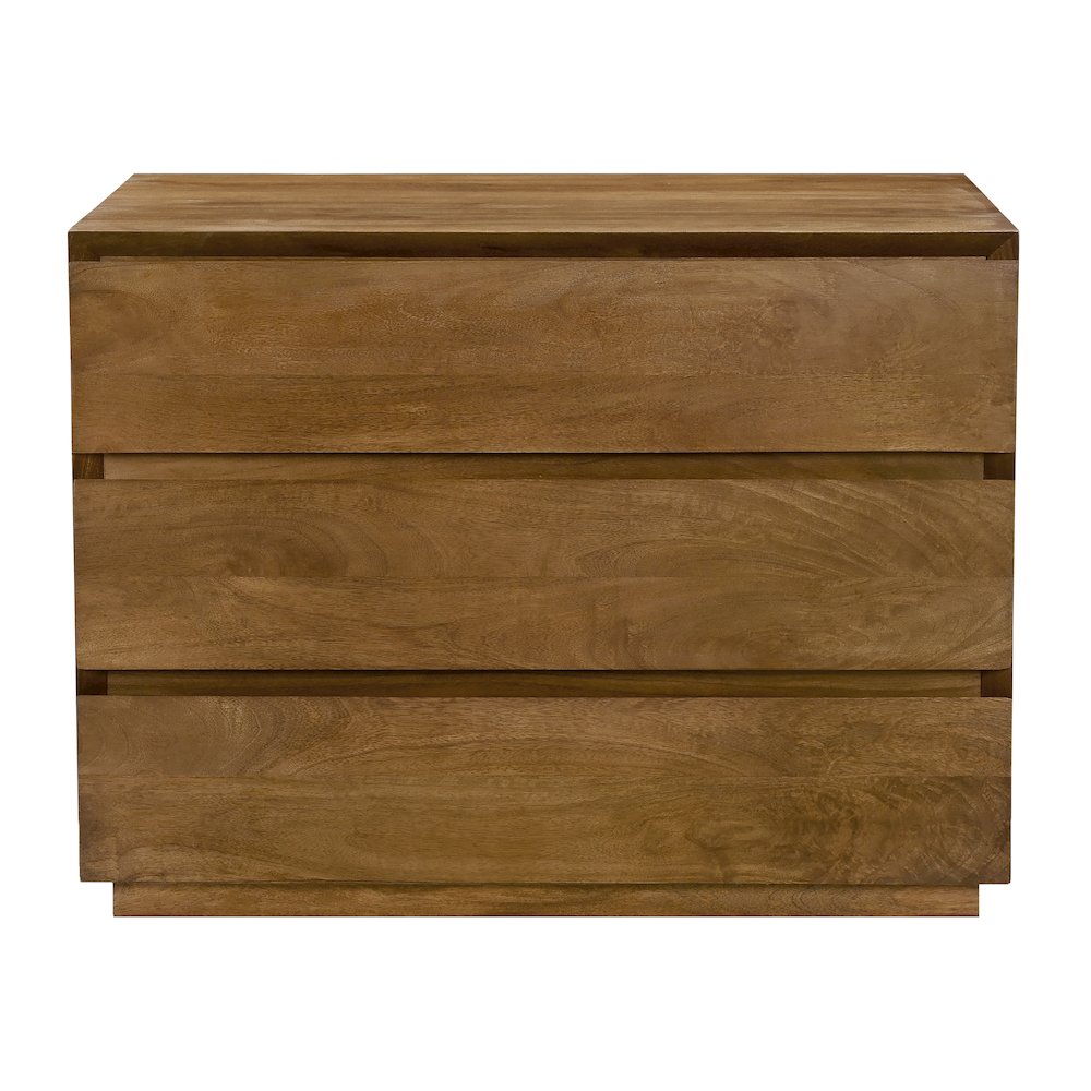 Flagstaff 3-Drawer Nightstand in Spice Tan. Picture 1