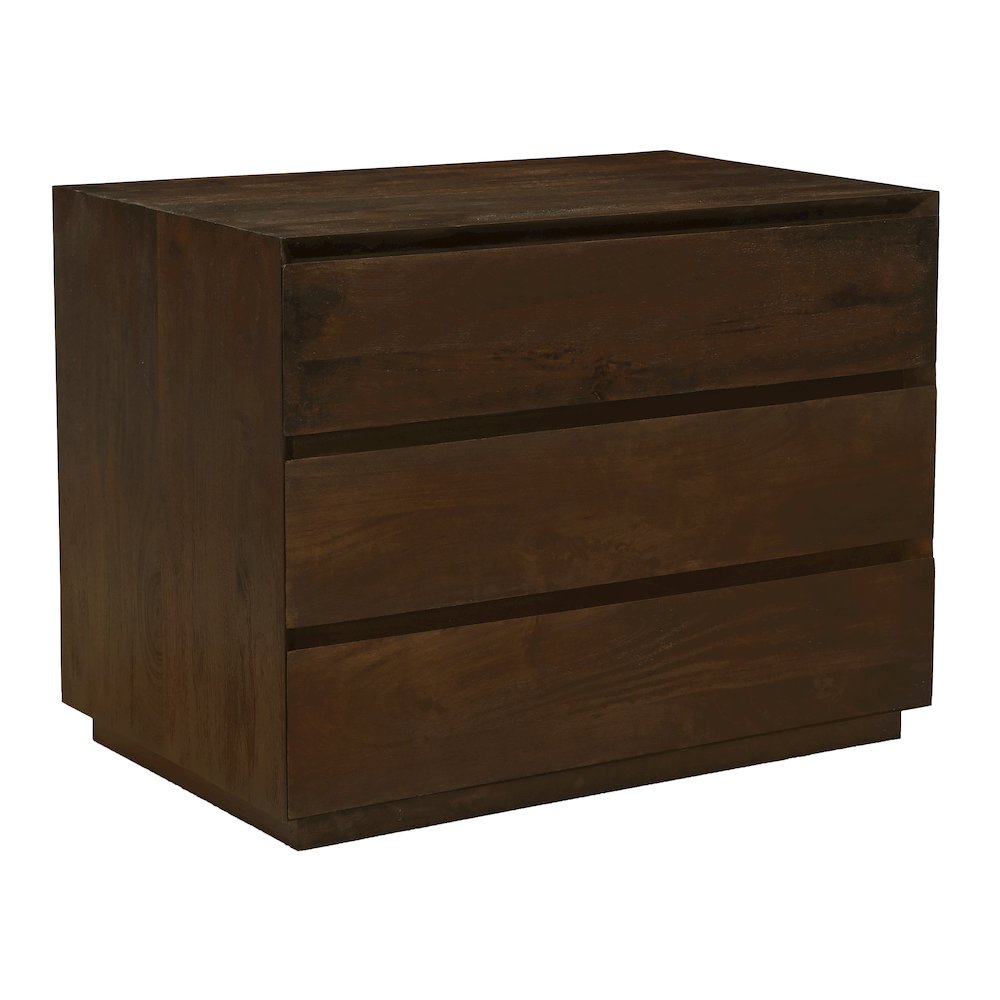 Flagstaff 3-Drawer Nightstand in Barista Brown. Picture 2