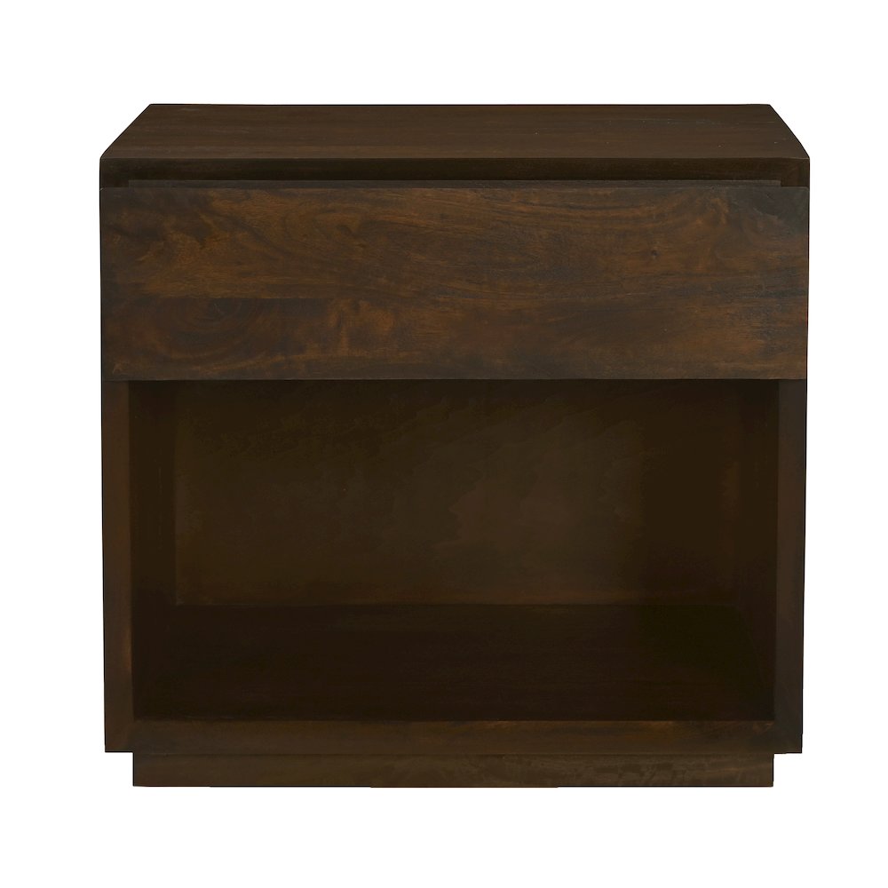 Flagstaff 1-Drawer Nightstand in Barista Brown. Picture 1
