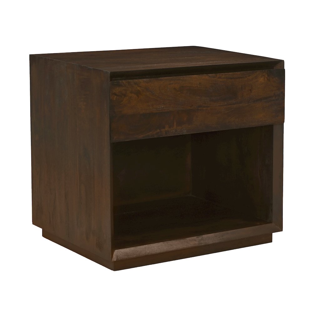 Flagstaff 1-Drawer Nightstand in Barista Brown. Picture 2