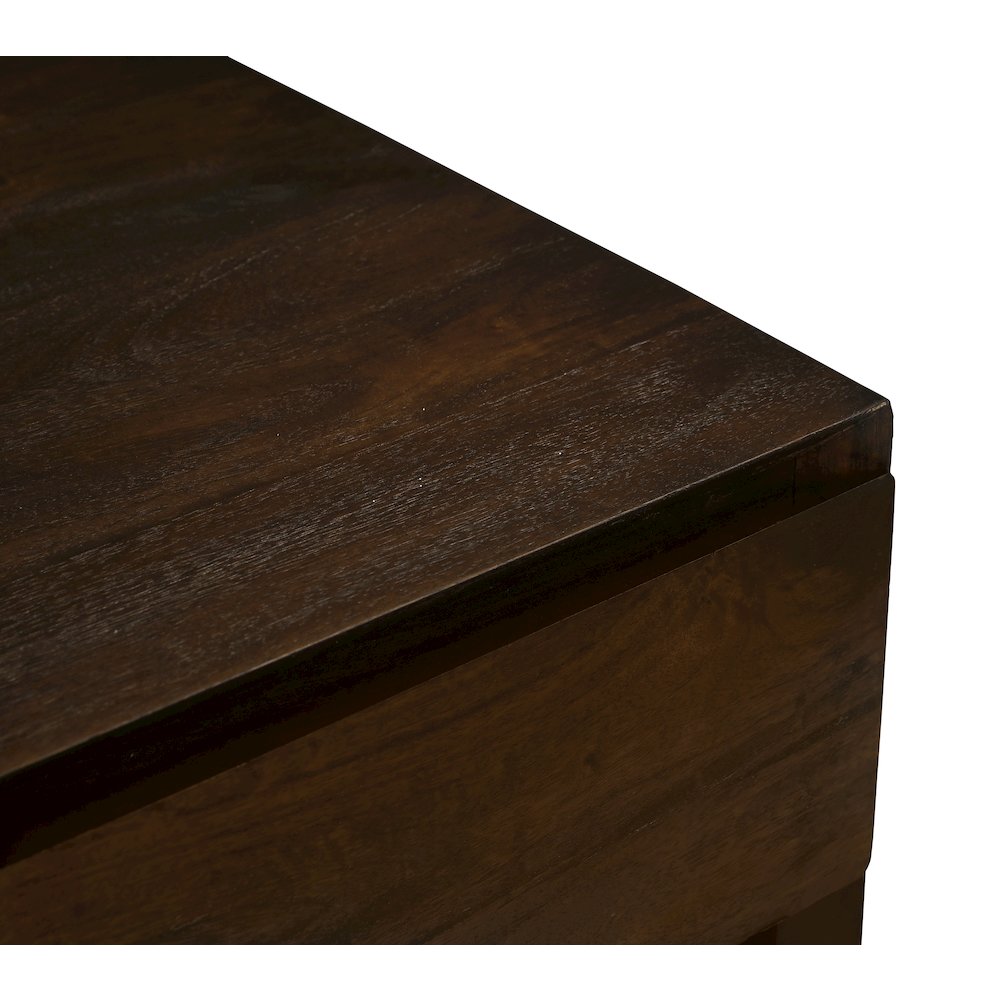 Flagstaff 1-Drawer Nightstand in Barista Brown. Picture 4
