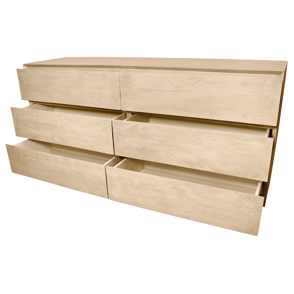 Flagstaff 6-Drawer Dresser in Stone Natural. Picture 3
