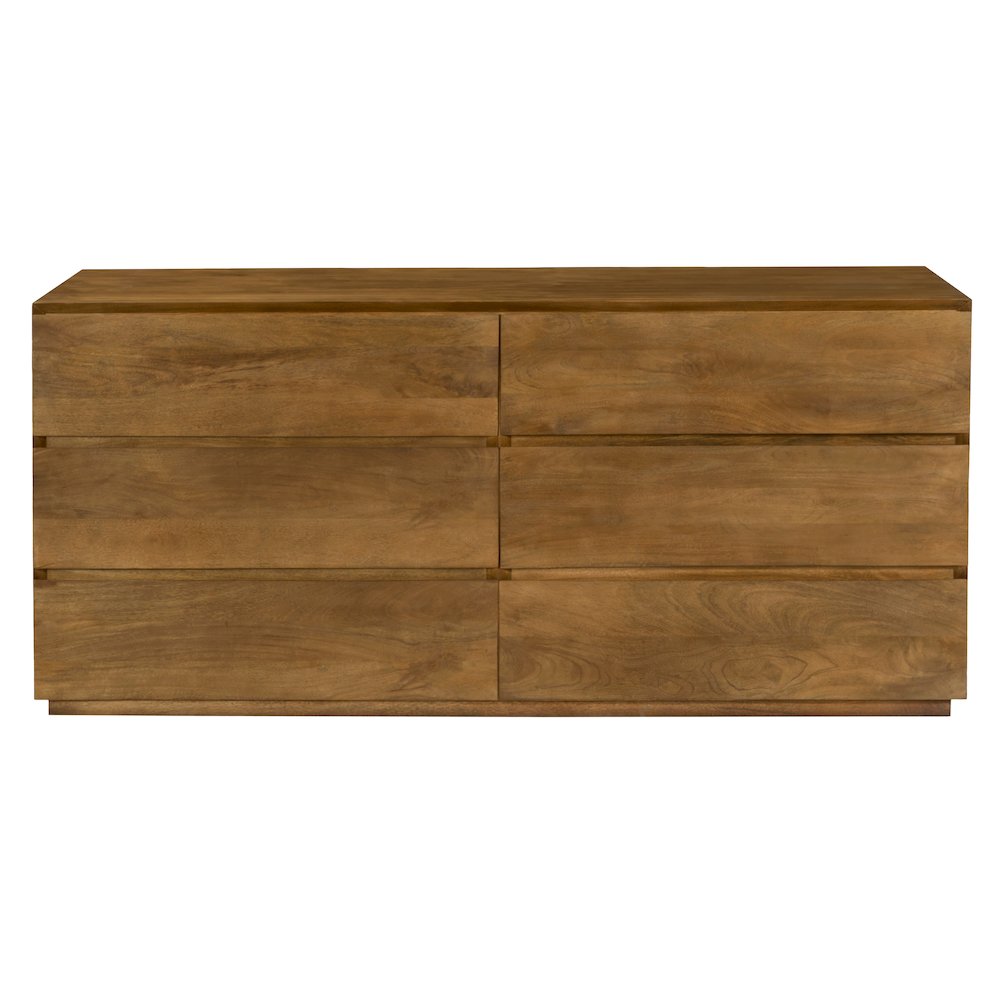 Flagstaff 6-Drawer Dresser in Spice Tan. Picture 1