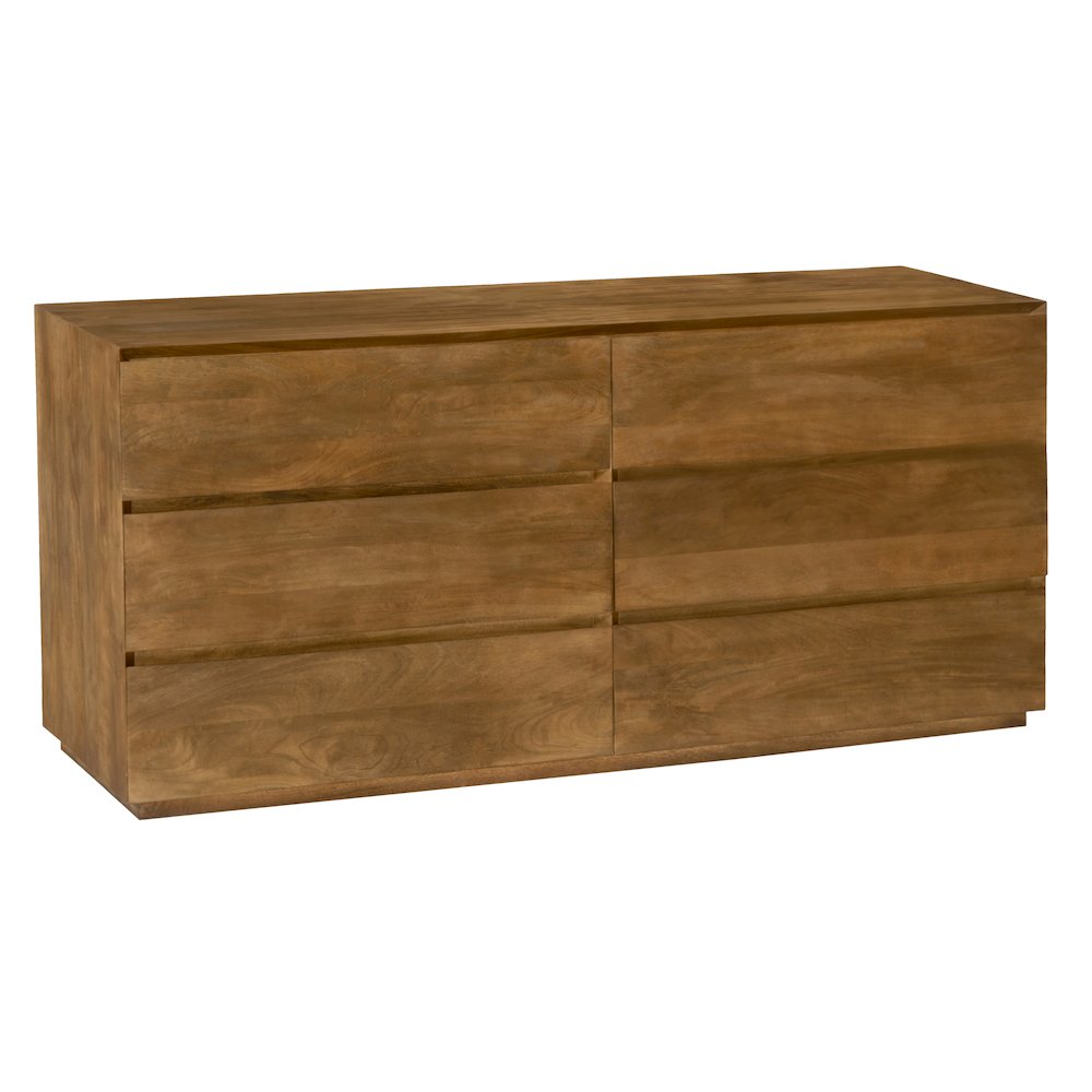 Flagstaff 6-Drawer Dresser in Spice Tan. Picture 2