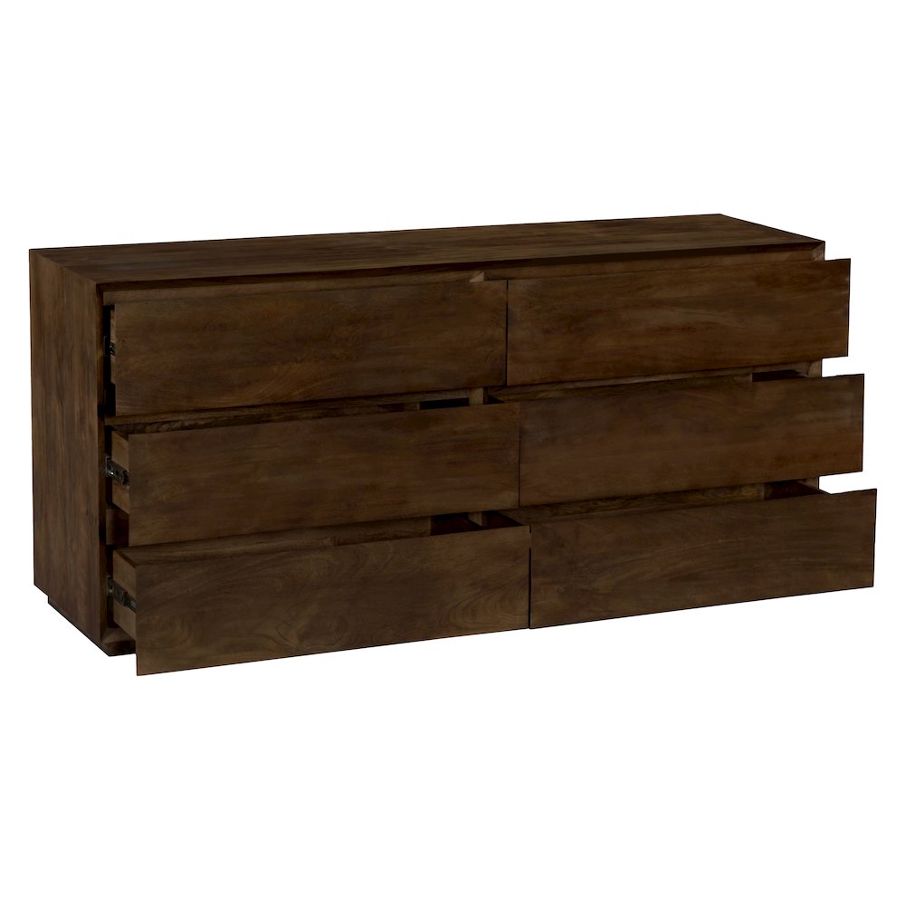Flagstaff 6-Drawer Dresser in Barista Brown. Picture 3