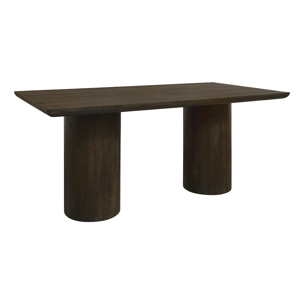 Sullivan 72" Solid Wood Rectangular Dining Table in Dark Brown Finish. Picture 2