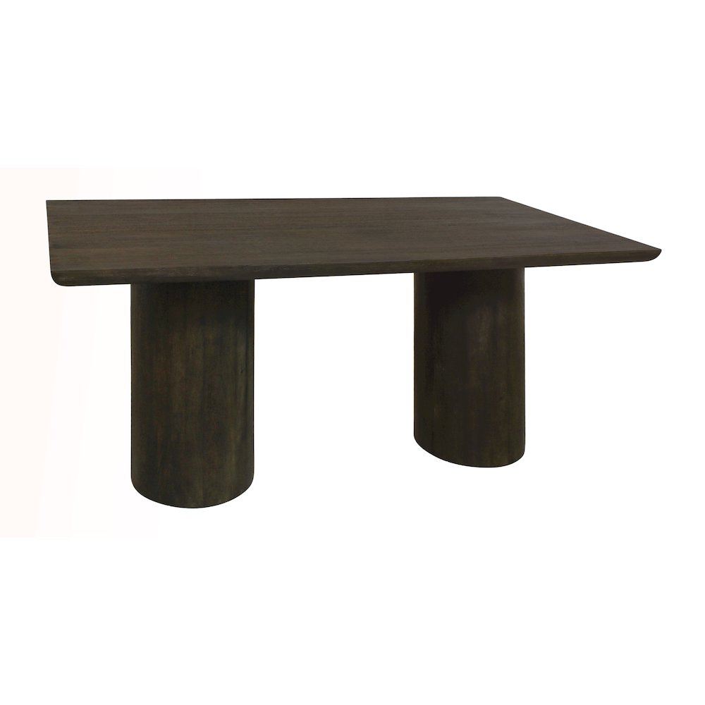 Sullivan 72" Solid Wood Rectangular Dining Table in Dark Brown Finish. Picture 3
