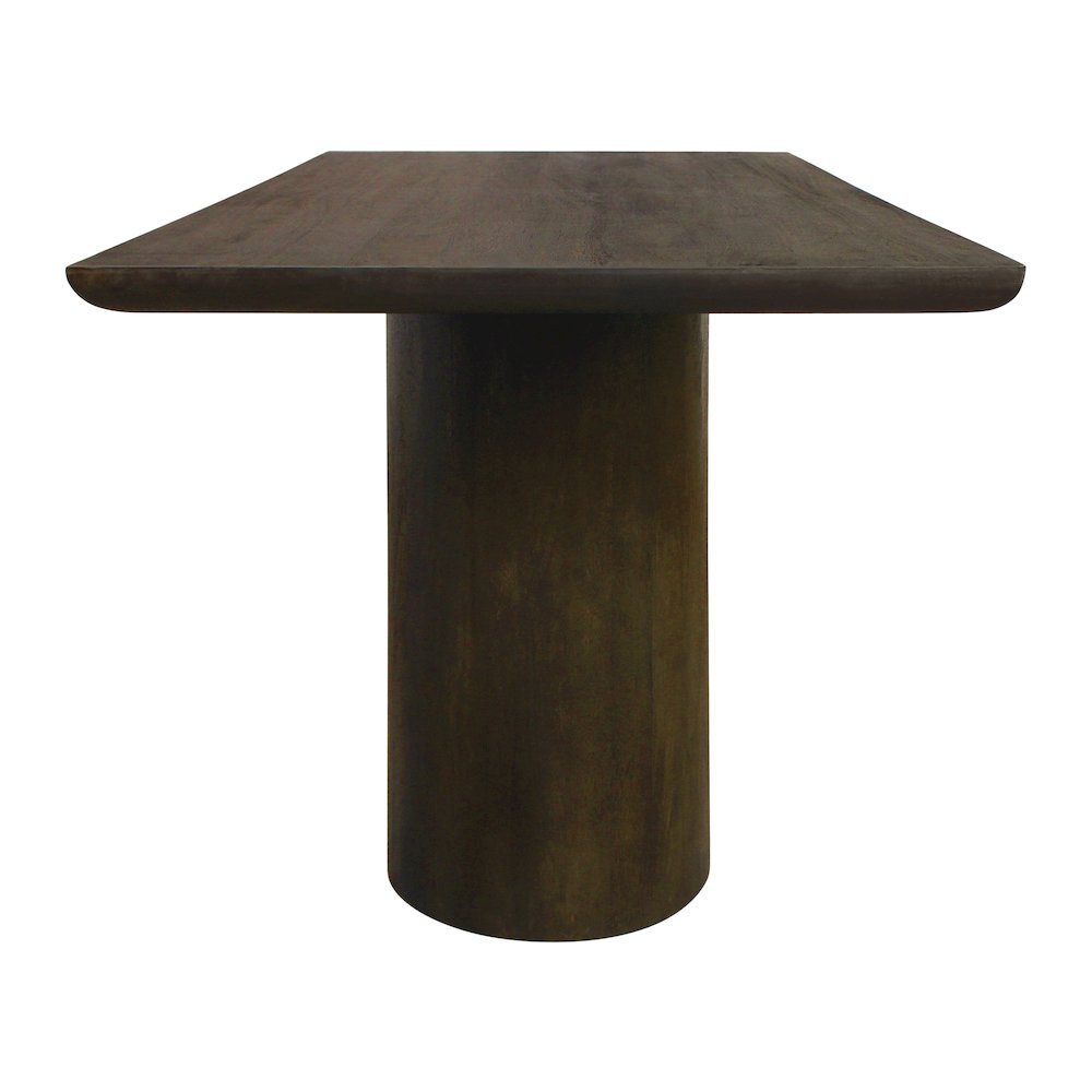 Sullivan 72" Solid Wood Rectangular Dining Table in Dark Brown Finish. Picture 4