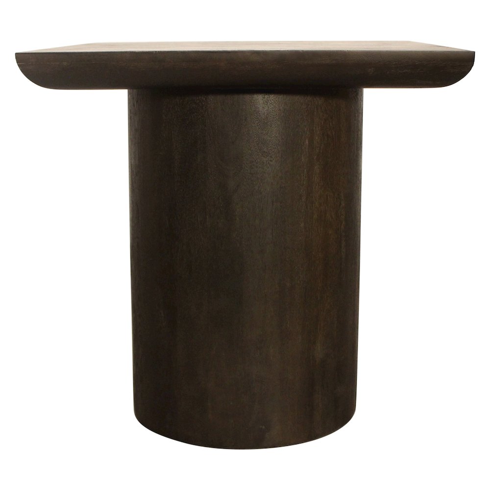 Sullivan 24" Solid Wood Square Top End Table in Dark Brown Finish. Picture 3