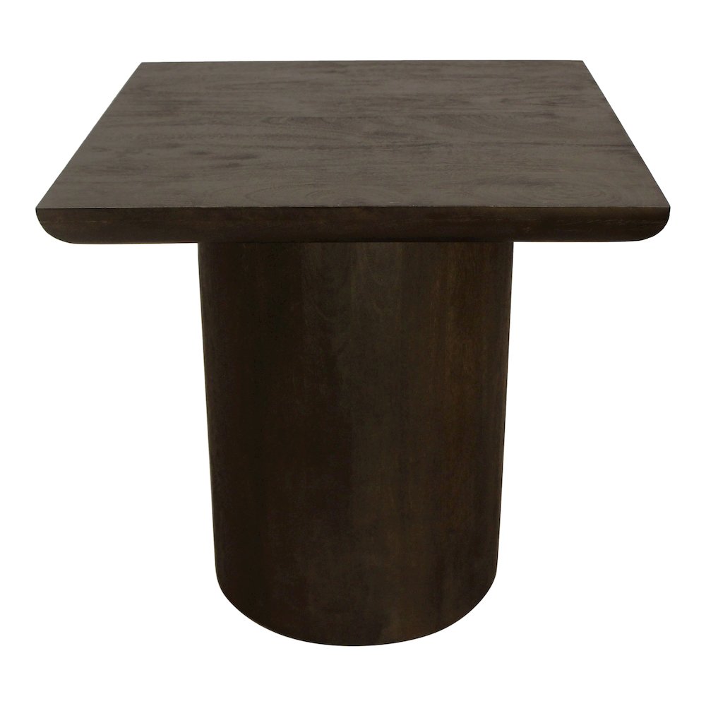 Sullivan 24" Solid Wood Square Top End Table in Dark Brown Finish. Picture 4