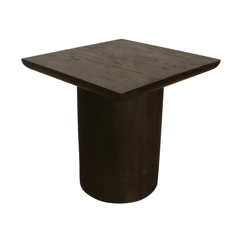 Sullivan 24" Solid Wood Square Top End Table in Dark Brown Finish. Picture 7