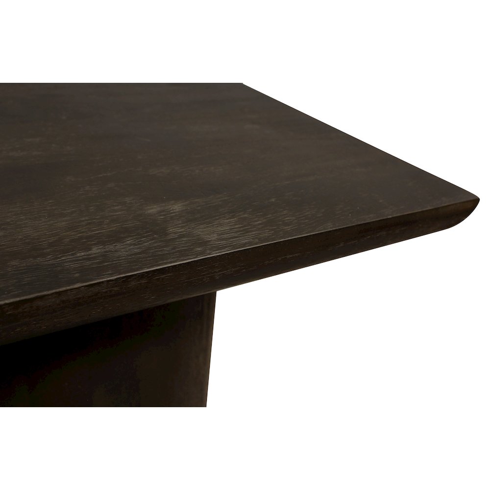 Sullivan 24" Solid Wood Square Top End Table in Dark Brown Finish. Picture 8