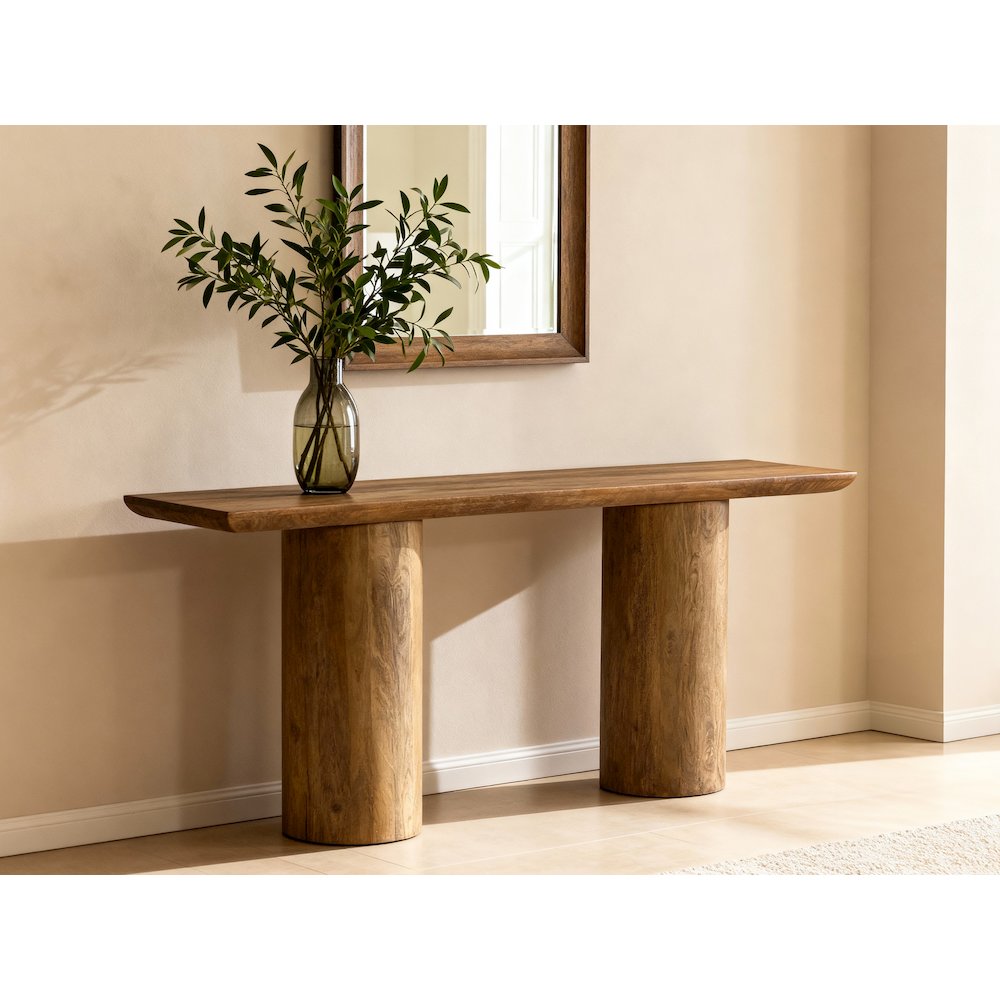 Sullivan Console Table - Spice Tan. Picture 2