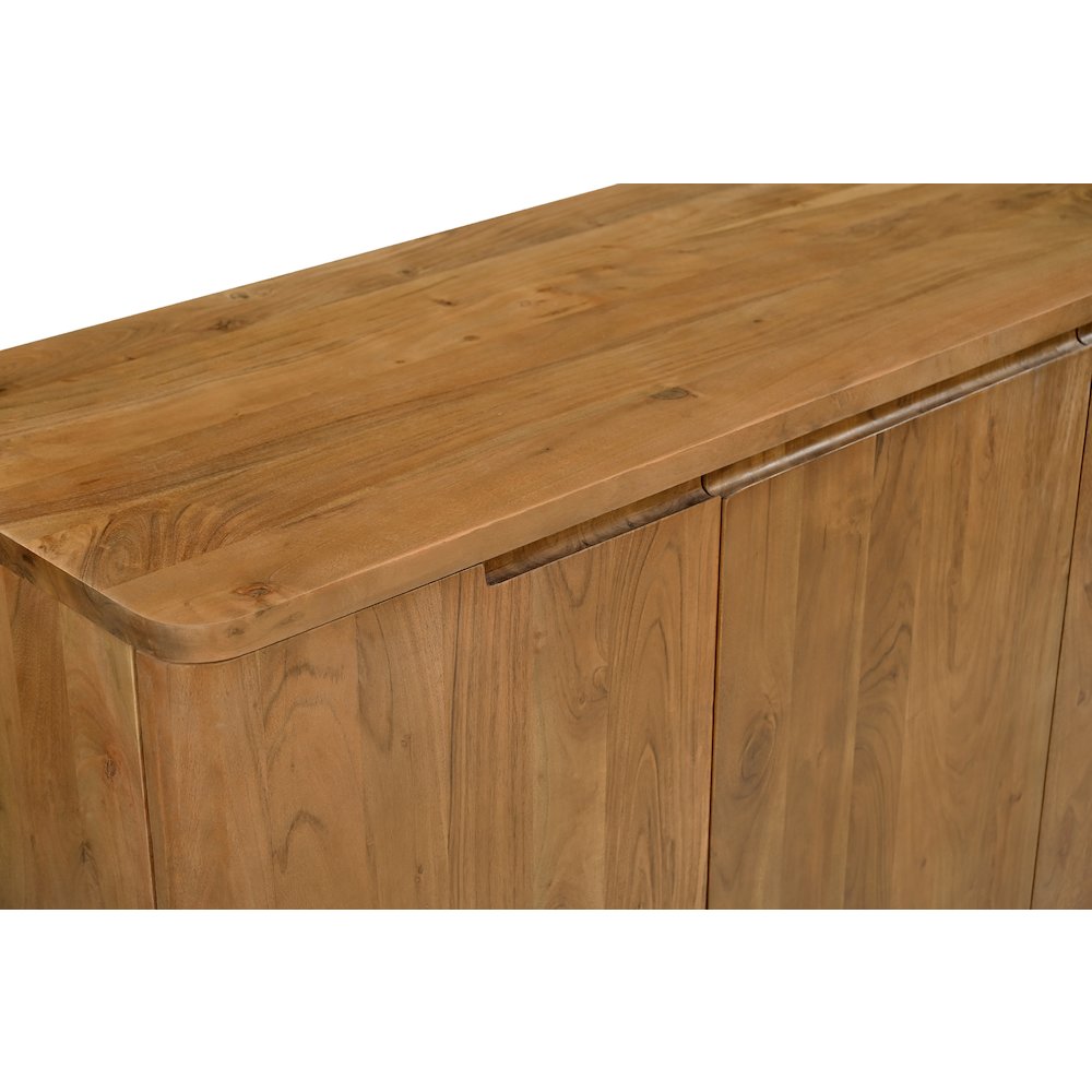 Bernard 4-Door Sideboard in Acacia Tan. Picture 5