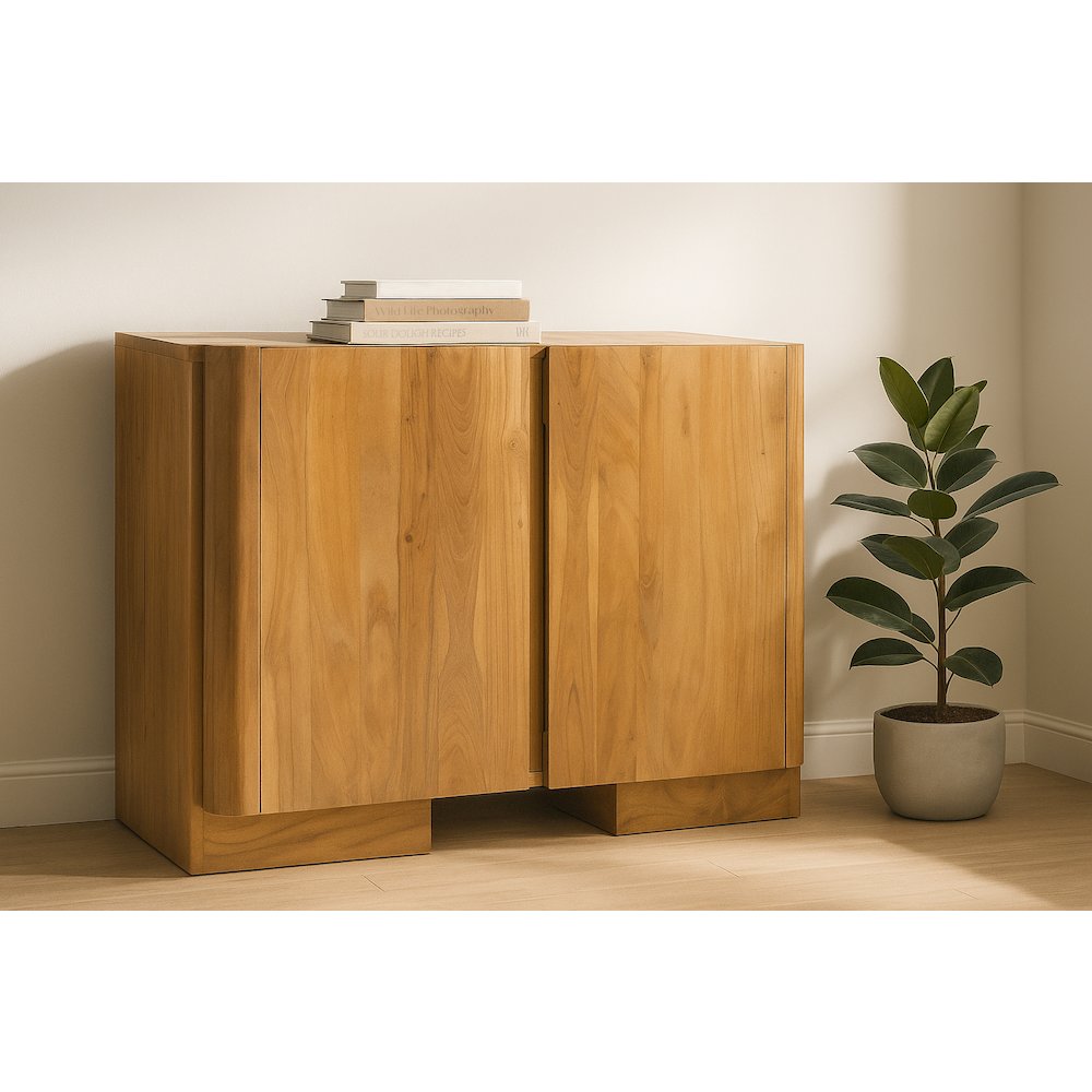 Percy 2-Door Sideboard in Acacia Tan. Picture 2
