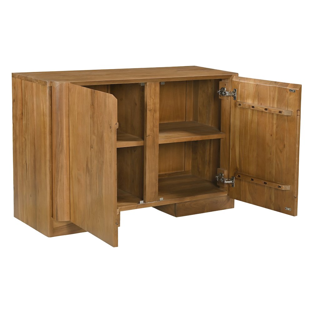 Percy 2-Door Sideboard in Acacia Tan. Picture 4